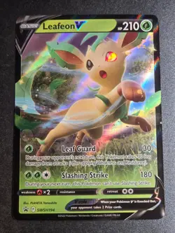 Leafeon V SWSH194 NM Sword & Shield Promo Holo Promo Pokemon - Image 1