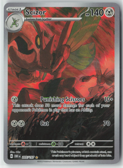 Scizor #205/197 Obsidian Flames Illustration Rare Holo Pokemon TCG - Image 1
