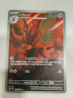 Pokemon TCG Scizor 205/197 SV03 Obsidian Flames Illustration Rare Holo - Image 2