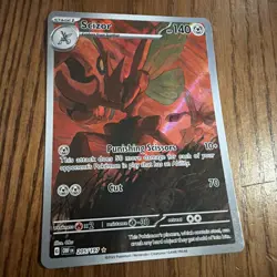 Pokemon TCG Scizor Sv03: Obsidian Flames 205/197 Holo Illustration Rare - Image 1