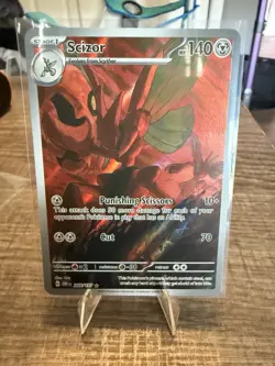 Pokemon Scizor SV03 Obsidian Flames 205/197 Illustration Rare Holo Full Art - Image 1