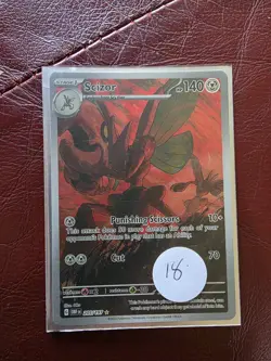 Pokemon TCG Scizor Sv03: Obsidian Flames 205/197 Holo Illustration Rare - Image 1