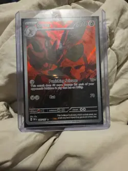 Pokemon Scizor 205/197 SV03 Obsidian Flames Holo Illustration Rare 140 HP Cut - Image 2