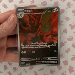 Pokemon TCG Scizor Illustration Rare Full Art Holo 205/197 Obsidian Flames 140 … - Image 3