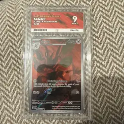 Pokemon Scizor TCG Holo Illustration Rare Card 205/197 Obsidian Flames Ace 9 - Image 1