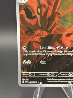 Scizor Pokemon TCG Sv03: Obsidian Flames Holo Illustration Rare Card 205/197 NM - Image 5