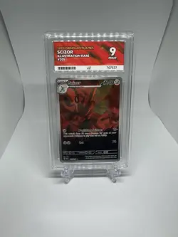 Pokemon Scizor TCG Holo Illustration Rare Card 205/197 Obsidian Flames Ace 9 - Image 1