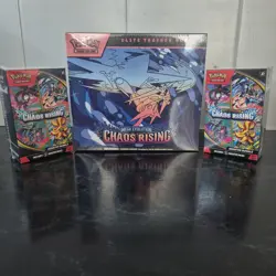Pokemon TCG Mega Evolution Chaos Rising ETB Elite Trainer Box 2x Booster Bundle - Image 1