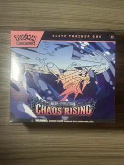 Pokemon TCG Mega Evolution Chaos Rising Elite Trainer Box ETB - New Sealed - Image 1