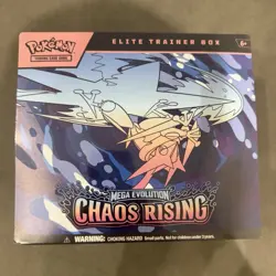 Pokemon TCG ETB Elite Trainer Box Mega Evolution Chaos Rising BRAND NEW SEALED - Image 1