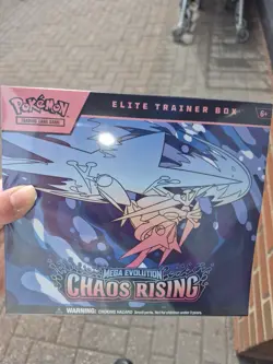 Pokemon Pokemon TCG Elite Trainer Box Mega Evolution Chaos Rising 6+ (1 Box) - Image 1