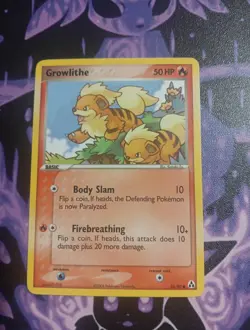 Growlithe 55/92 EX Legend Maker Pokemon Card Lp Common - Image 1
