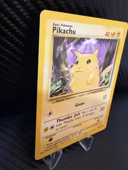 Pikachu 58/102 Base Set WOTC 1999 Pokemon Card MP Vintage Non Holo - Image 4