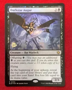 MTG Bloomburrow 0090 Darkstar Auger Rare Foil Promo Release Card NM-MINT - Image 1