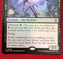 MTG Bloomburrow 0090 Darkstar Auger Rare Foil Promo Release Card NM-MINT - Image 3