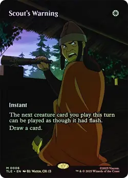 Scout's Warning Foil Borderles Avatar: The Last Airbender NM MTG - Image 1