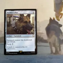 Basilisk Collar #225 (NM) Fallout PIP Magic MTG - Image 1