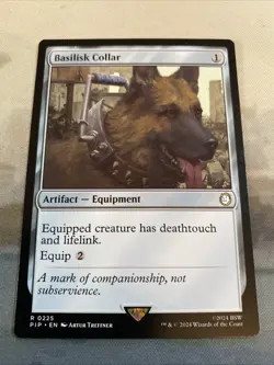Basilisk Collar #225 (NM) Fallout PIP Magic MTG - Image 2