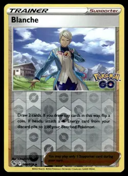 Blanche 064/078 Uncommon Pokemon GO Pokemon Reverse Holo NM - Image 1