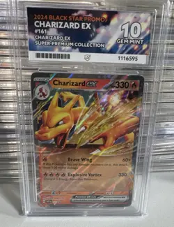 Pokemon Card - Charizard Ex Black Star Promo SVP 161 - ACE 10 - Image 1