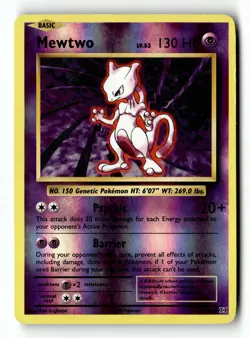Pokemon Card Mewtwo Reverse Holo LP XY - Evolutions 51/108 - Image 1