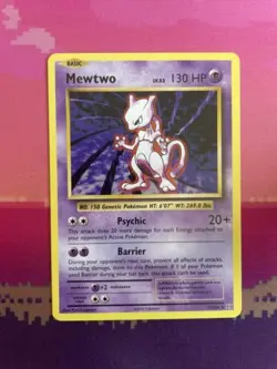 Pokemon Card Mewtwo Evolutions Rare 51/108 Near Mint - Image 1