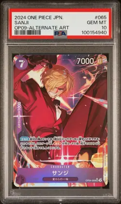 PSA 10 2024 ONE PIECE JPN. SANJI OP09-ALTERNATE ART - Image 1