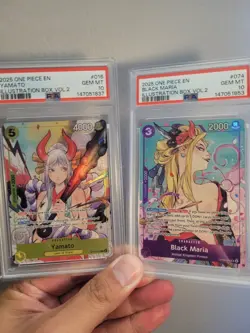 ONE PIECE ILLUSTRATION BOX VOL 2 BLACK MARIA YAMATO PSA 10 - Image 2