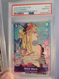 ONE PIECE ILLUSTRATION BOX VOL 2 BLACK MARIA YAMATO PSA 10 - Image 3