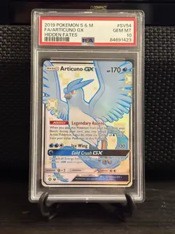 2019 Pokemon Articuno GX SV54 Hidden Fates PSA 10 GEM MINT Shiny Vault - Image 1