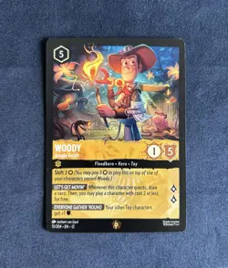 Disney Lorcana Wilds Unknown Legendary Woody - Jungle Guide 15/204 - Image 1