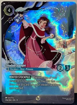 Disney Lorcana - Winterspell - Belle - Snowfield Strategist - ENCHANTED 236/204 - Image 1