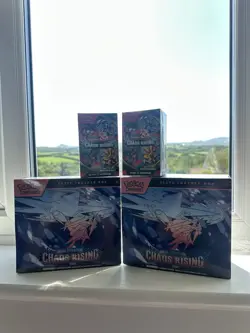 Pokemon TCG 2x Chaos Rising ETB & 2x Booster Bundle Sealed Read Description - Image 1