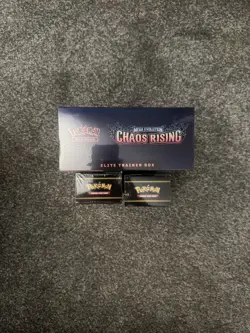 Pokemon TCG: Chaos Rising ETB and 2x Booster Bundle Lot Factory Sealed In hand - Image 3