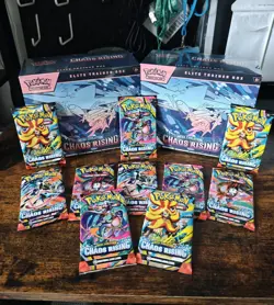 Pokemon TCG Chaos Rising 2x ETB 10x Single Booster Pack Bundle BRAND NEW SEALED - Image 1