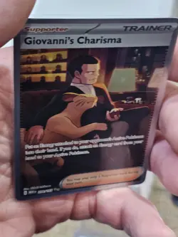 Giovanni's Charisma Scarlet & Violet Holo Special Illustration Card 204/165 - Image 3