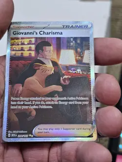 Giovanni's Charisma Scarlet & Violet Holo Special Illustration Card 204/165 - Image 4