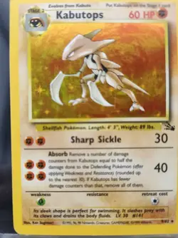 Kabutops #9/62 Holo Rare - Fossil WOTC Pokemon TCG - EXC - Image 5