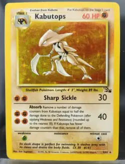 Kabutops #9/62 Holo Rare - Fossil WOTC Pokemon TCG - EXC - Image 2