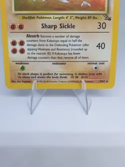 Kabutops 9/62 Holo Rare Fossil WoTC Unlimited Pokemon TCG Vintage card LP - Image 4