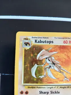 Pokemon TCG Kabutops 9/62 Fossil Holo Rare WOTC Vintage Pokemon Card - LP - Image 5