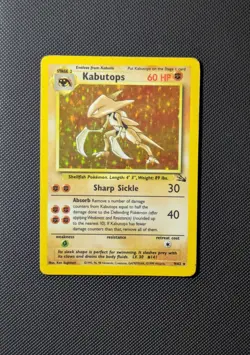 Kabutops 9/62 Holo Rare Fossil Set 1999 WOTC Pokemon TCG Vintage LP - Image 1