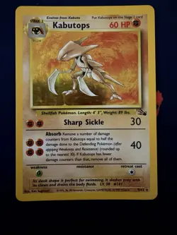 Kabutops - 9/62 - Fossil 1999 Unlimited - WOTC - Holo Rare - HP - Pokemon TCG - Image 1