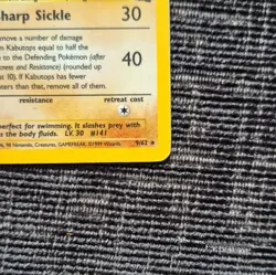 Pokemon TCG Kabutops Holo Rare Card Unlimited, Fossil, 9/62 - Image 3