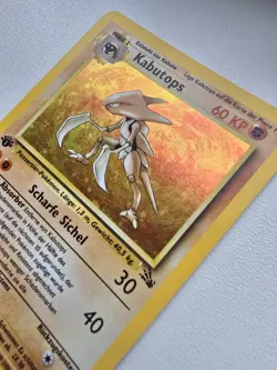 Kabutops 9/62 *German* Fossil 1st Edition Holo Rare WOTC vintage Pokemon LP - Image 4