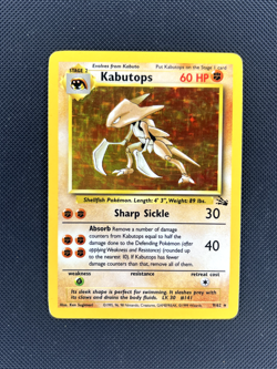 Kabutops 9/62 Holo Rare Fossil Pokemon Card LP #2 - Image 1