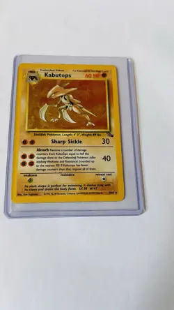 Pokemon TCG Kabutops Fossil Holo Card 9/62 Unlimited Rare - Image 3