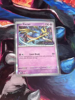Pokemon TCG Zacian 015 Promo Phantasmal Flames Stamped Prerelease Holo NM - Image 1