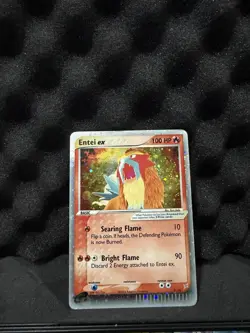 Pokemon Entei Ex Team Magma Vs Aqua Holo 91/95 Nice Vintage Card Rare SWIRL - Image 1