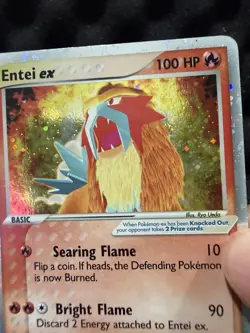 Pokemon Entei Ex Team Magma Vs Aqua Holo 91/95 Nice Vintage Card Rare SWIRL - Image 3